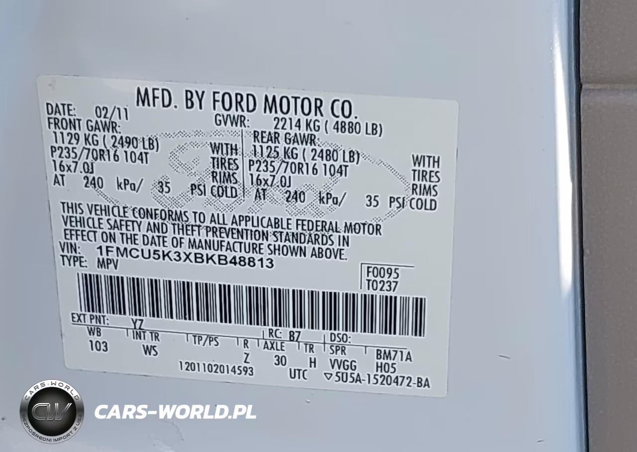 2011 Ford Escape Hybrid VIN:1FMCU5K3XBKB48813 - 9