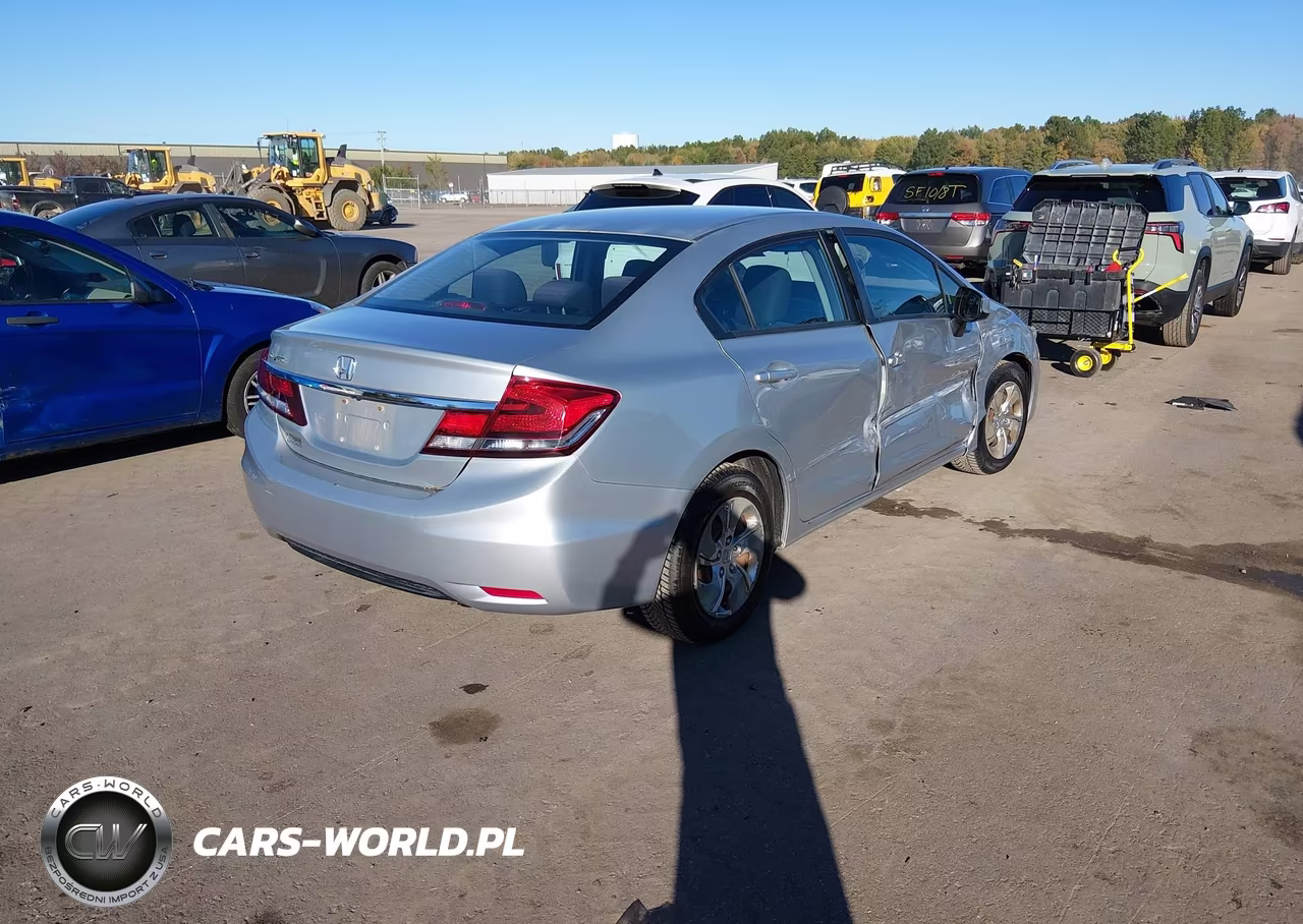 2013 Honda Civic Lx VIN:2HGFB2F50DH600846 - 4