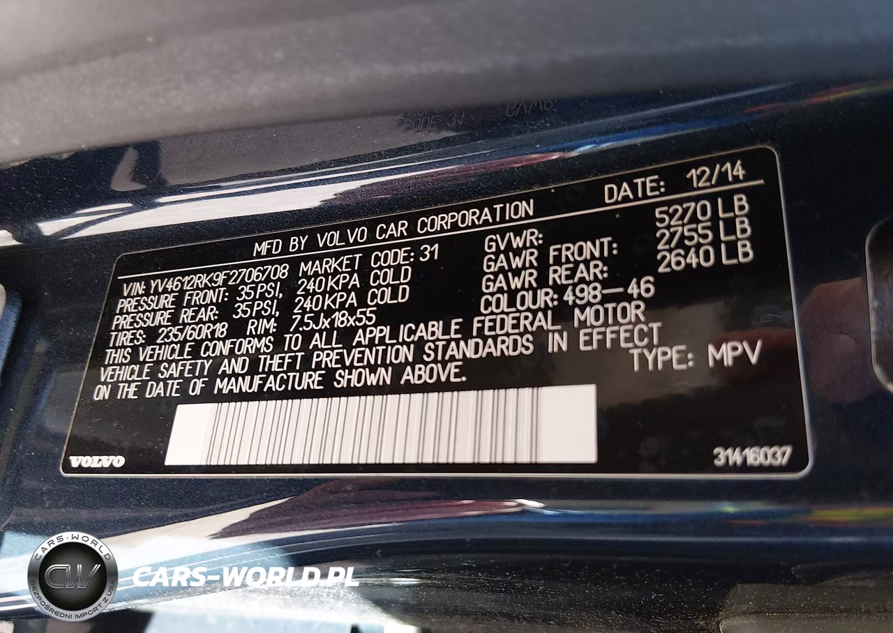 2015 Volvo Xc60 T5-T5 Premier VIN:YV4612RK9F2706708 - 9