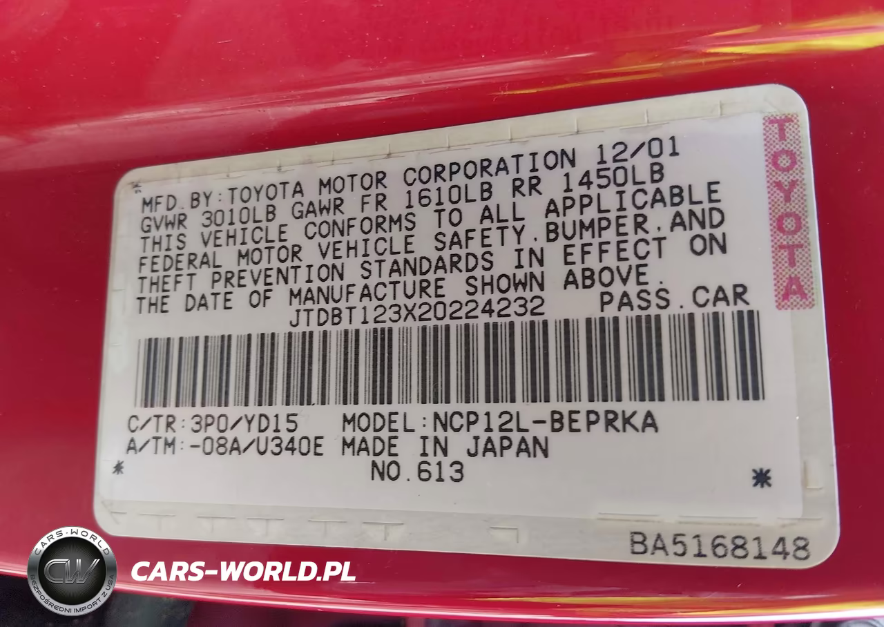 2002 Toyota Echo VIN:JTDBT123X20224232 - 9