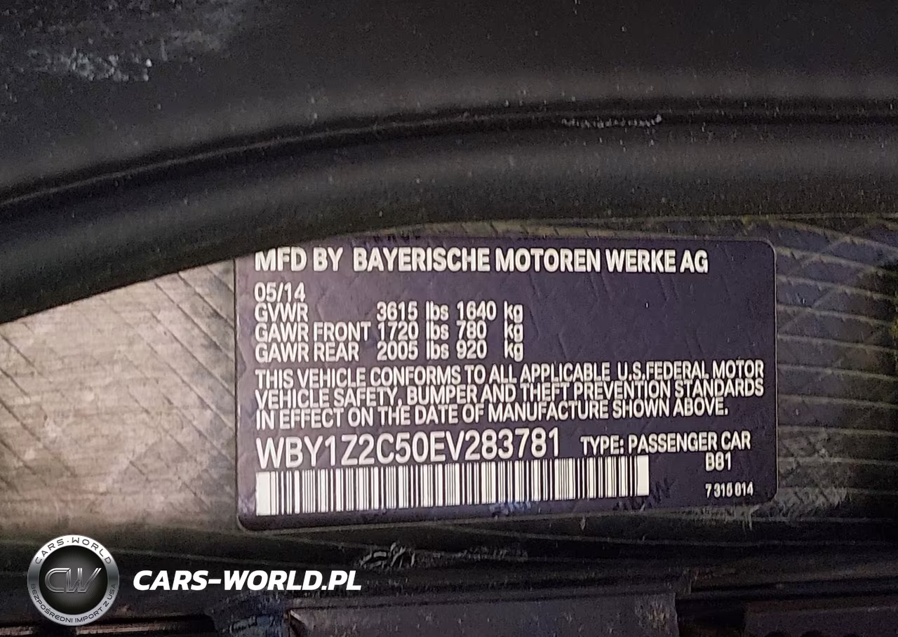 2014 BMW I3 VIN:WBY1Z2C50EV283781 - 9