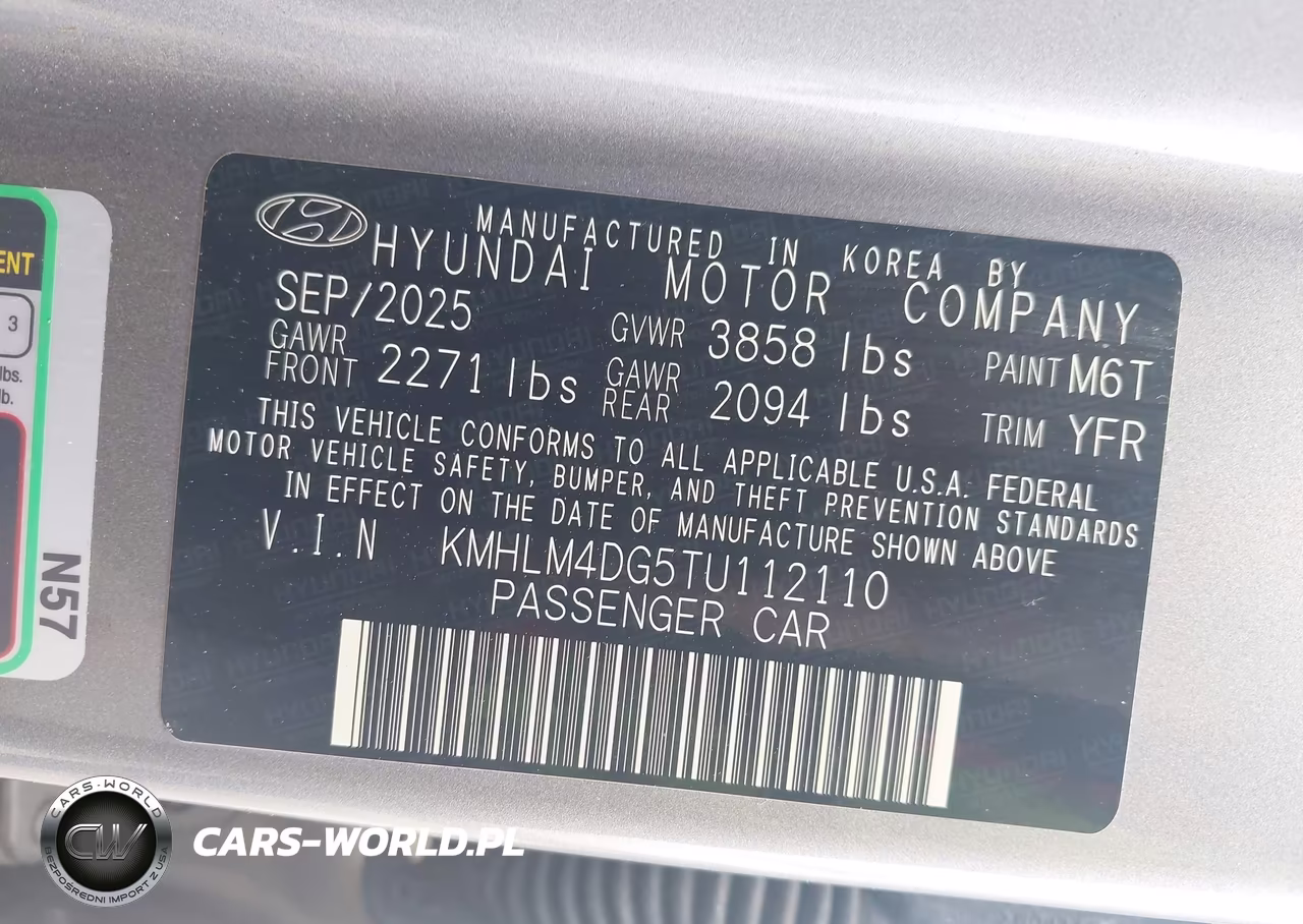 2026 Hyundai Elantra Sel Sport VIN:KMHLM4DG5TU112110 - 9