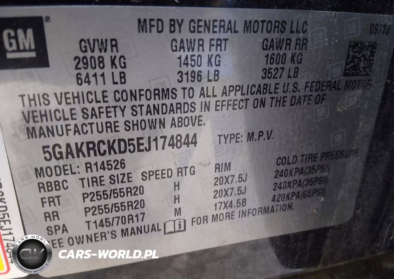 2014 Buick Enclave Premium VIN:5GAKRCKD5EJ174844 - 9