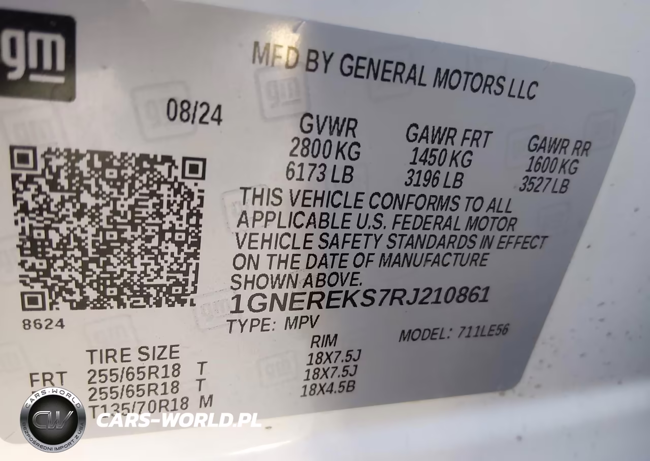 2024 Chevrolet Traverse Fwd Ls VIN:1GNEREKS7RJ210861 - 9