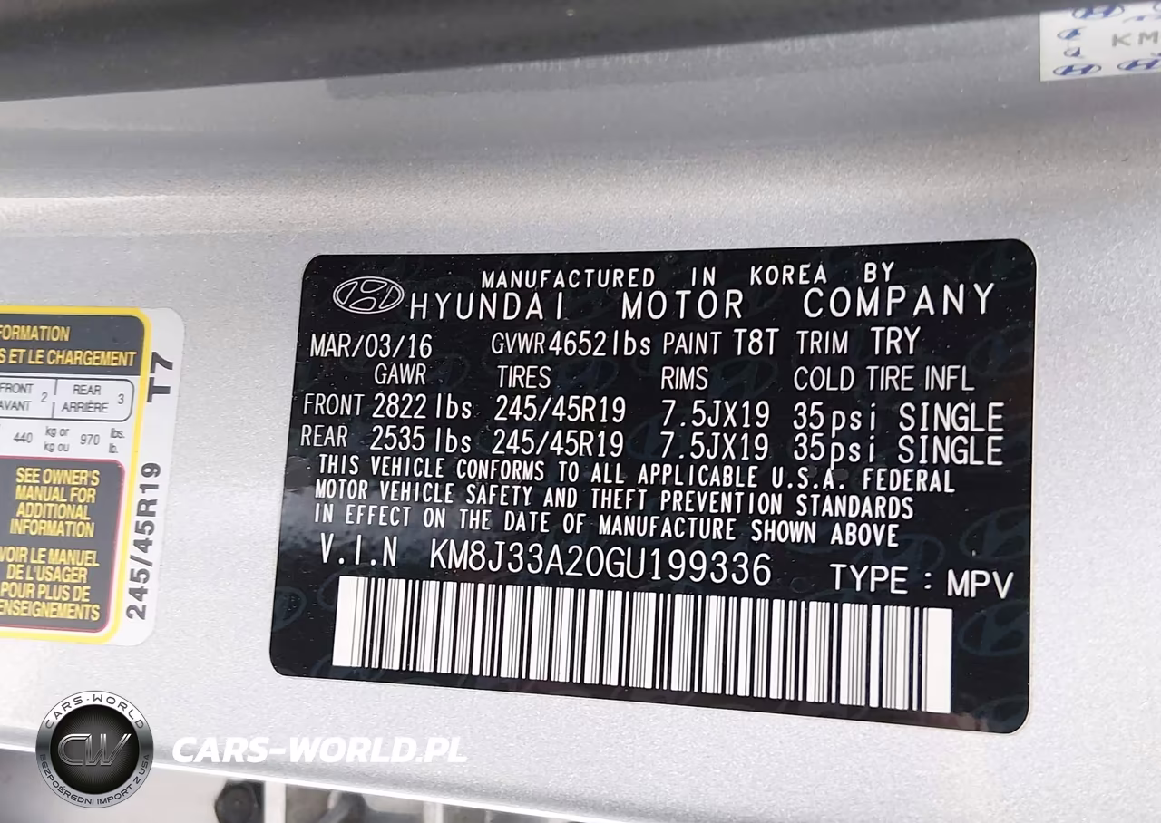 2016 Hyundai Tucson Limited VIN:KM8J33A20GU199336 - 9