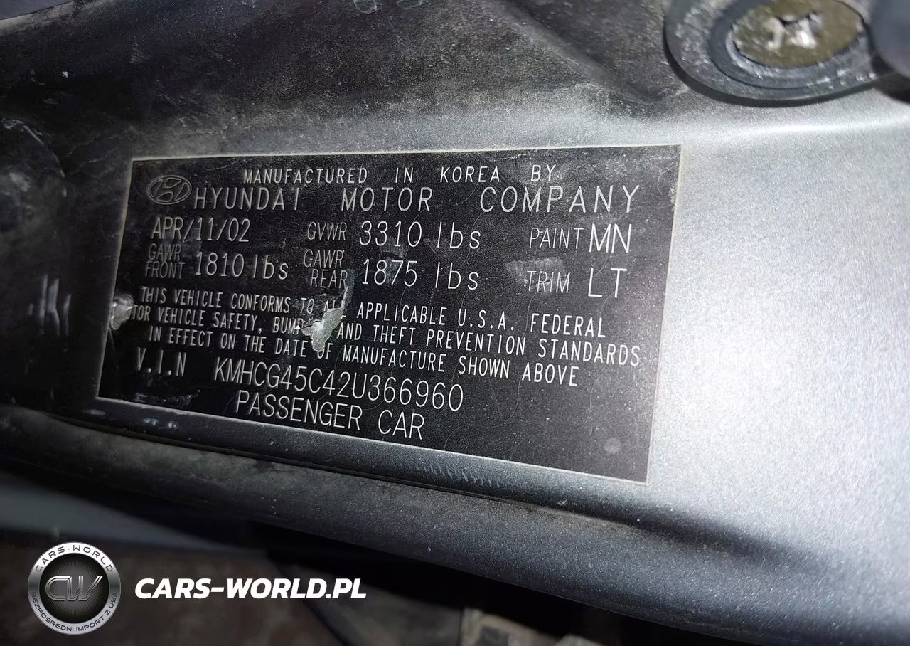 2002 Hyundai Accent Gl VIN:KMHCG45C42U366960 - 9