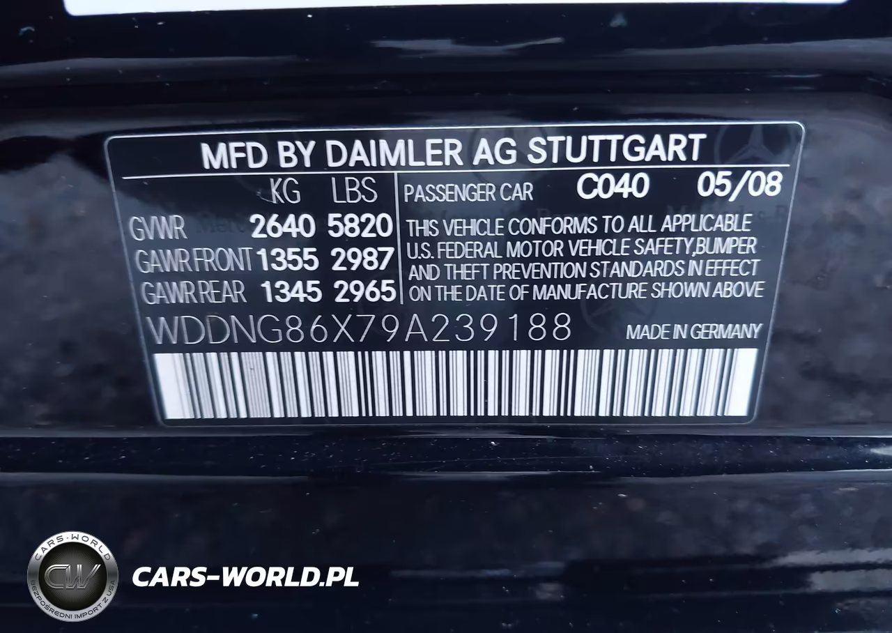 2009 Mercedes-Benz S 550 4Matic VIN:WDDNG86X79A239188 - 9