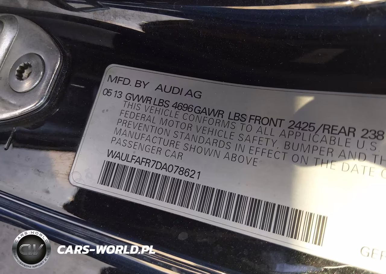 2013 Audi A5 VIN:WAULFAFR7DA078621 - 9