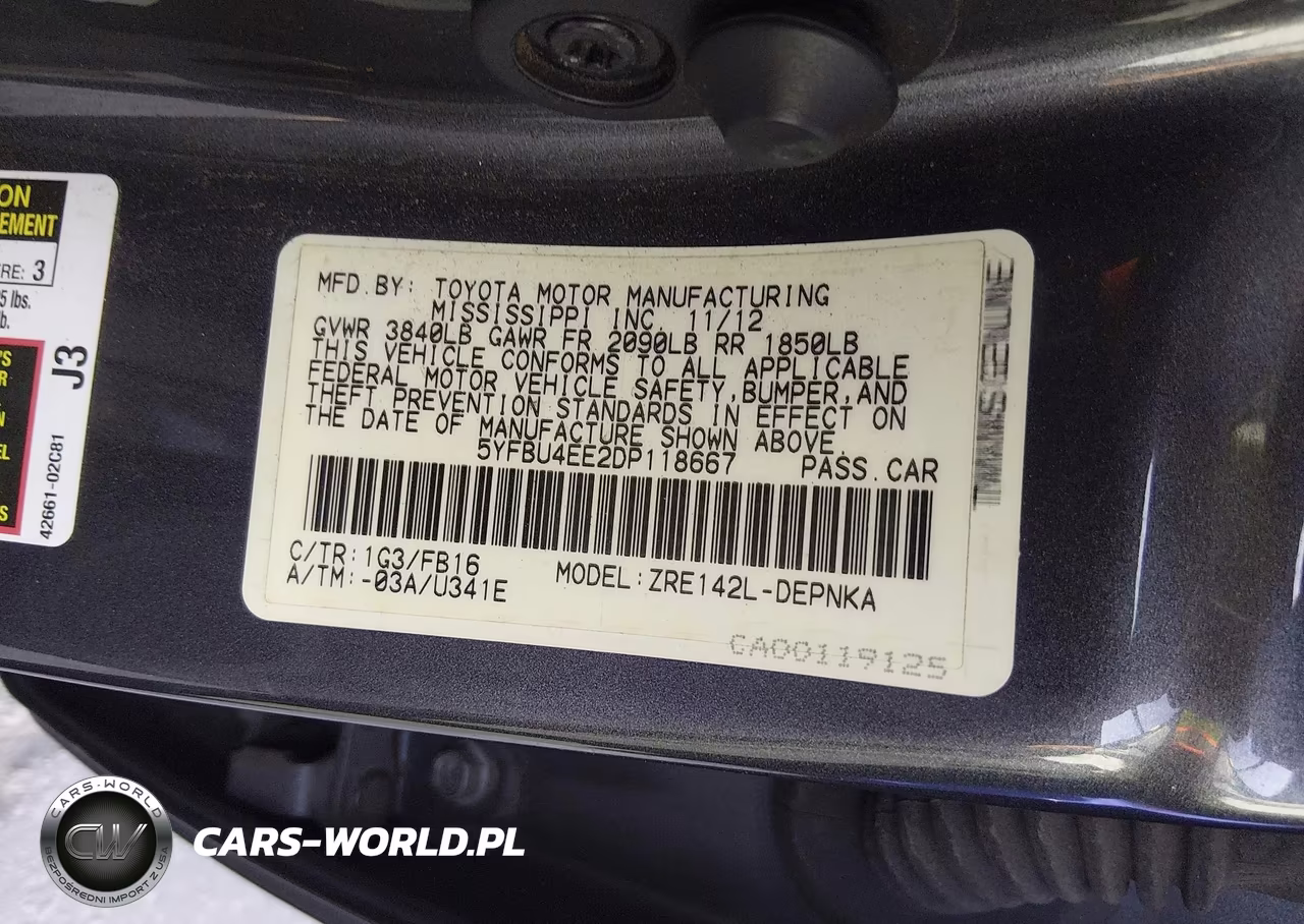 2013 Toyota Corolla Le VIN:5YFBU4EE2DP118667 - 9