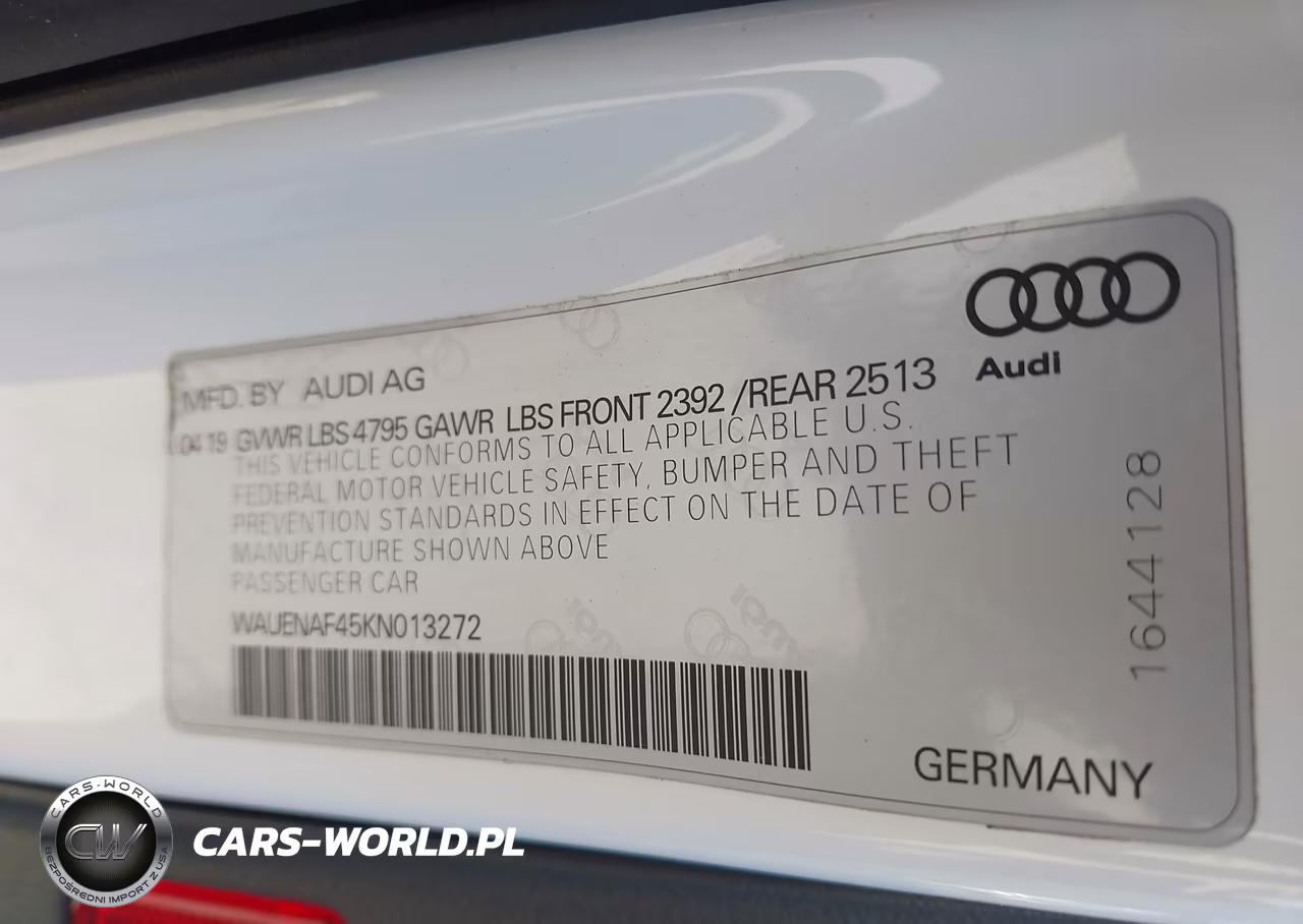 2019 Audi A4 45 Premium VIN:WAUENAF45KN013272 - 9