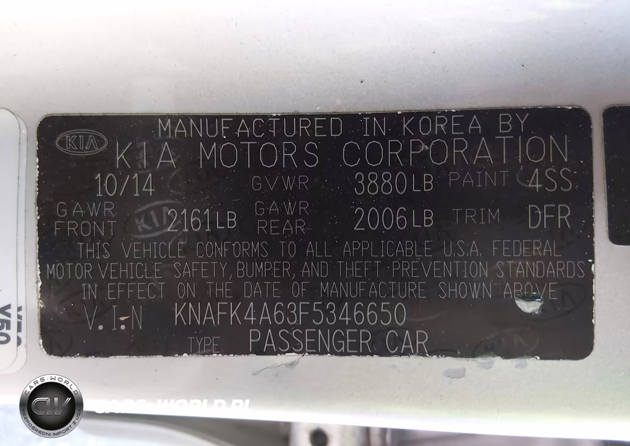 2015 Kia Forte Lx VIN:KNAFK4A63F5346650 - 9