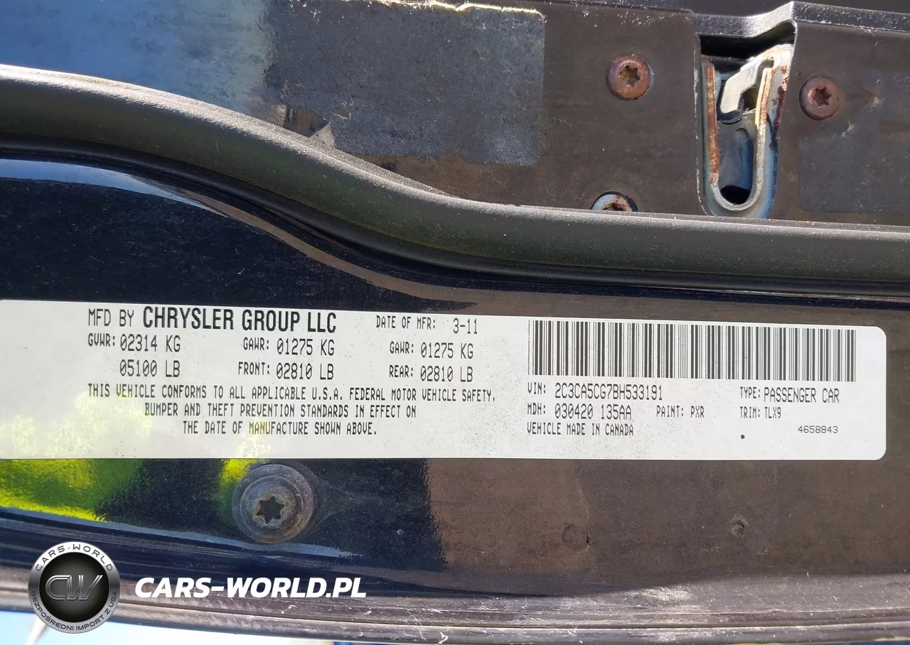2011 Chrysler 300 Limited VIN:2C3CA5CG7BH533191 - 9