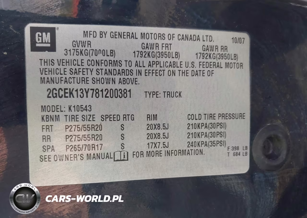 2008 Chevrolet Silverado 1500 Ltz VIN:2GCEK13Y781200381 - 9