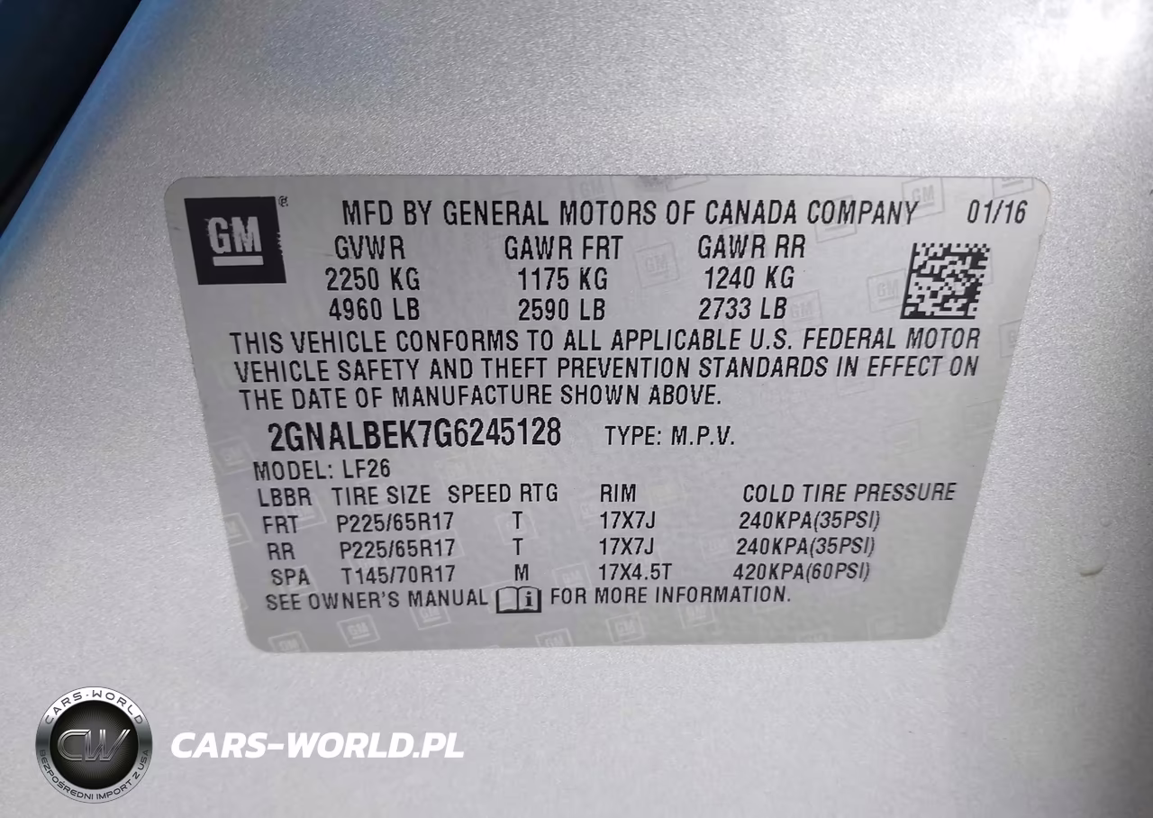 2016 Chevrolet Equinox Ls VIN:2GNALBEK7G6245128 - 9