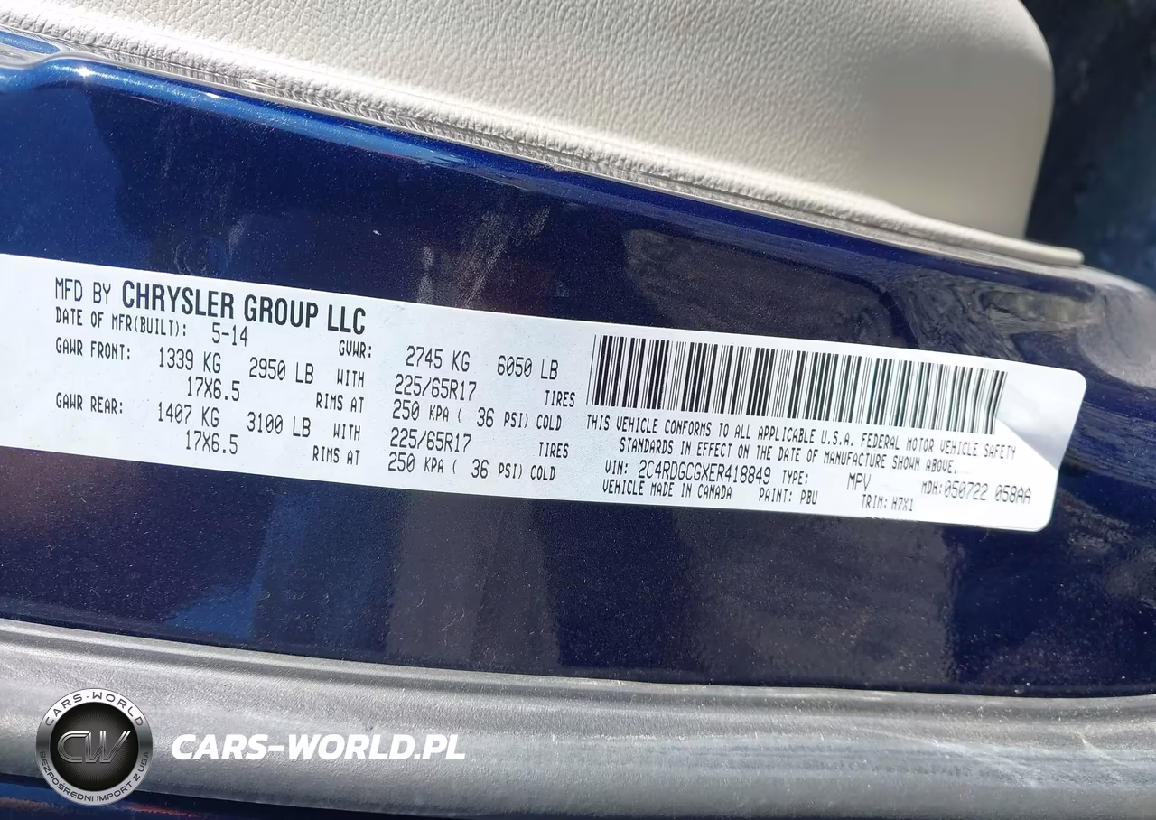 2014 Dodge Grand Caravan Sxt VIN:2C4RDGCGXER418849 - 9