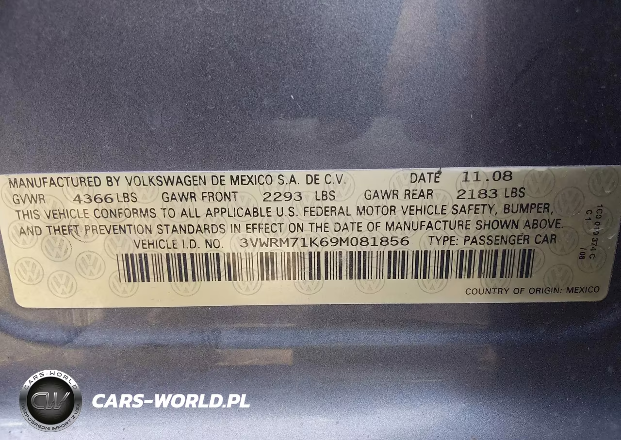 2009 Volkswagen Jetta Se VIN:3VWRM71K69M081856 - 9