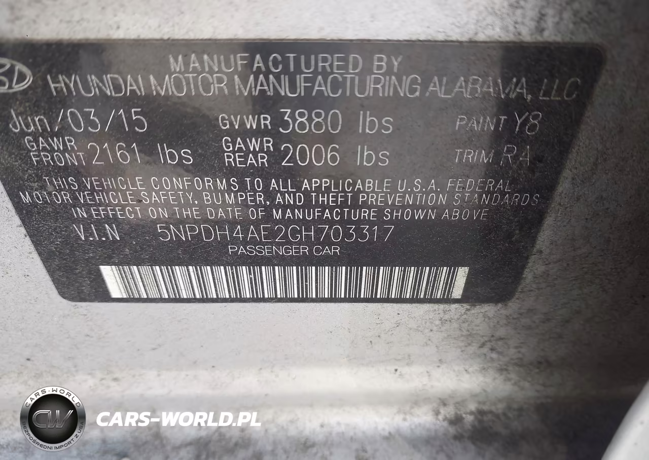 2016 Hyundai Elantra Se VIN:5NPDH4AE2GH703317 - 9