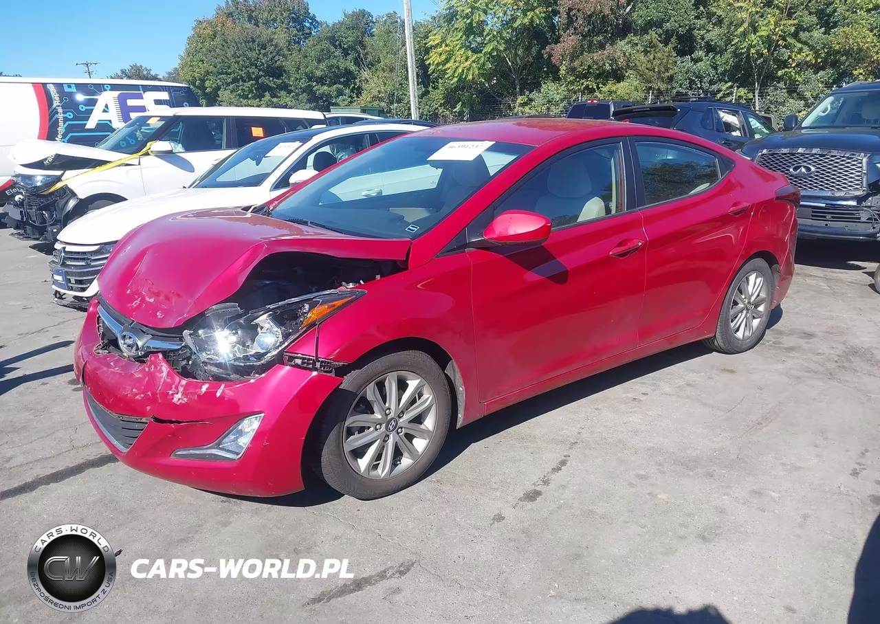 2014 Hyundai Elantra Se VIN:KMHDH4AE1EU082375 - 2