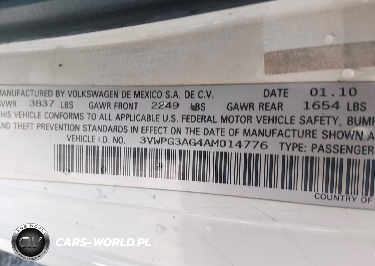 2010 Volkswagen New Beetle 2.5L VIN:3VWPG3AG4AM014776 - 9