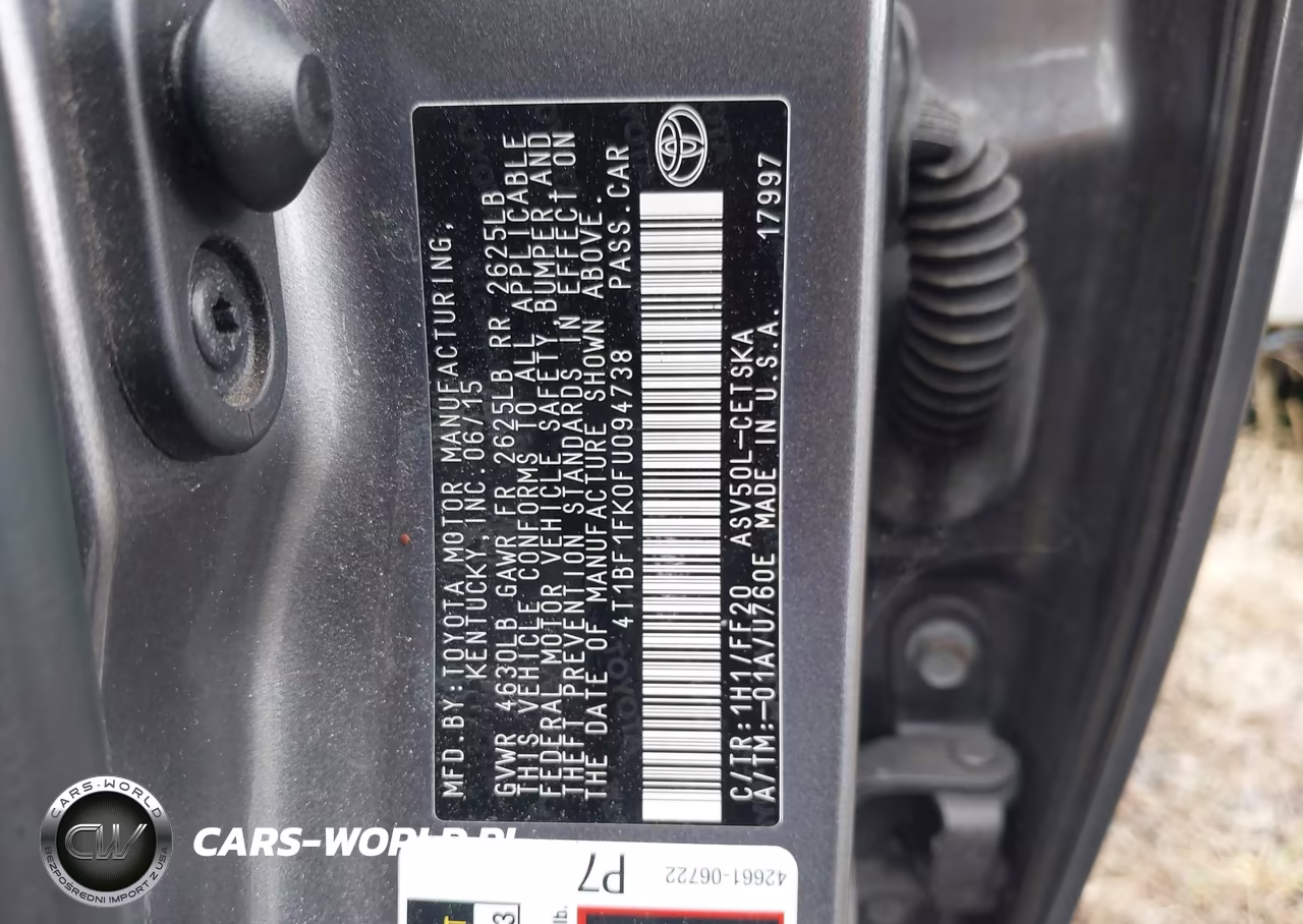 2015 Toyota Camry Se VIN:4T1BF1FK0FU094738 - 9