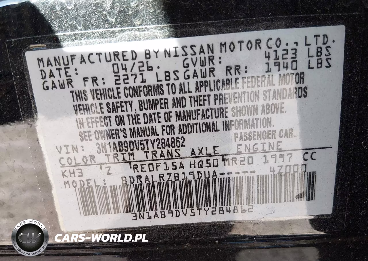 2026 Nissan Sentra Sr VIN:3N1AB9DV5TY284862 - 9
