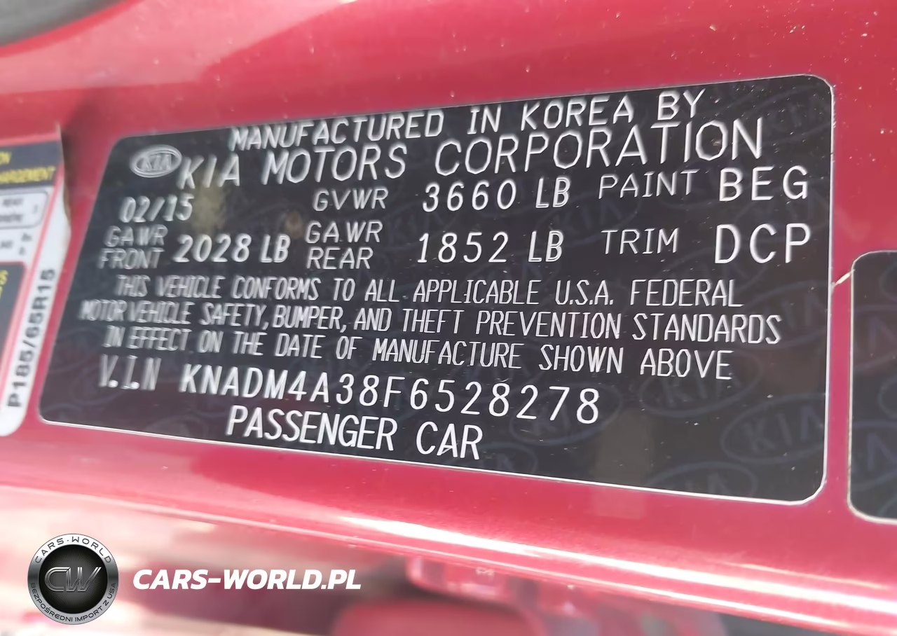 2015 Kia Rio Lx VIN:KNADM4A38F6528278 - 9