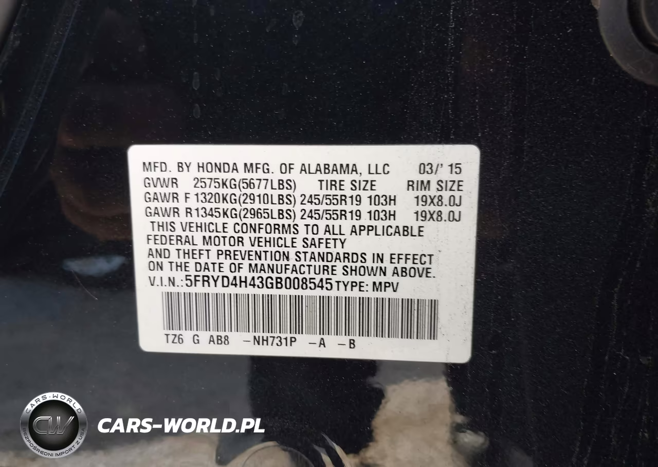 2016 Acura Mdx Technology Acurawatch Plus Packages-Technology Package VIN:5FRYD4H43GB008545 - 9
