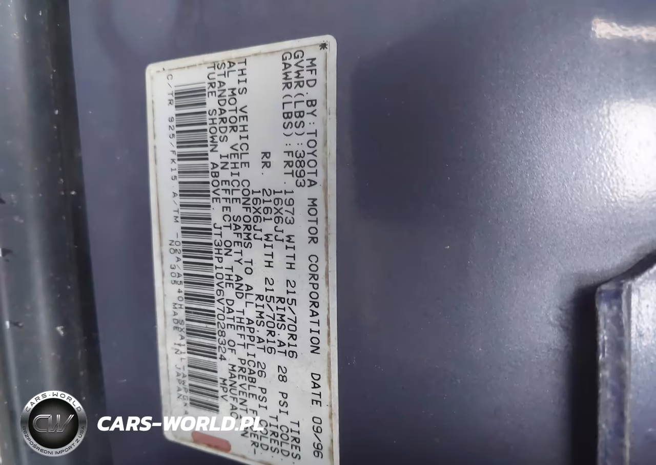 1997 Toyota Rav4 VIN:JT3HP10V6V7028324 - 9