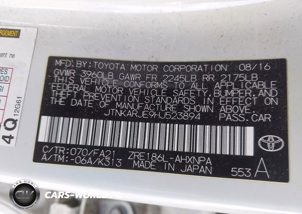 2017 Toyota Corolla Im VIN:JTNKARJE9HJ523894 - 9