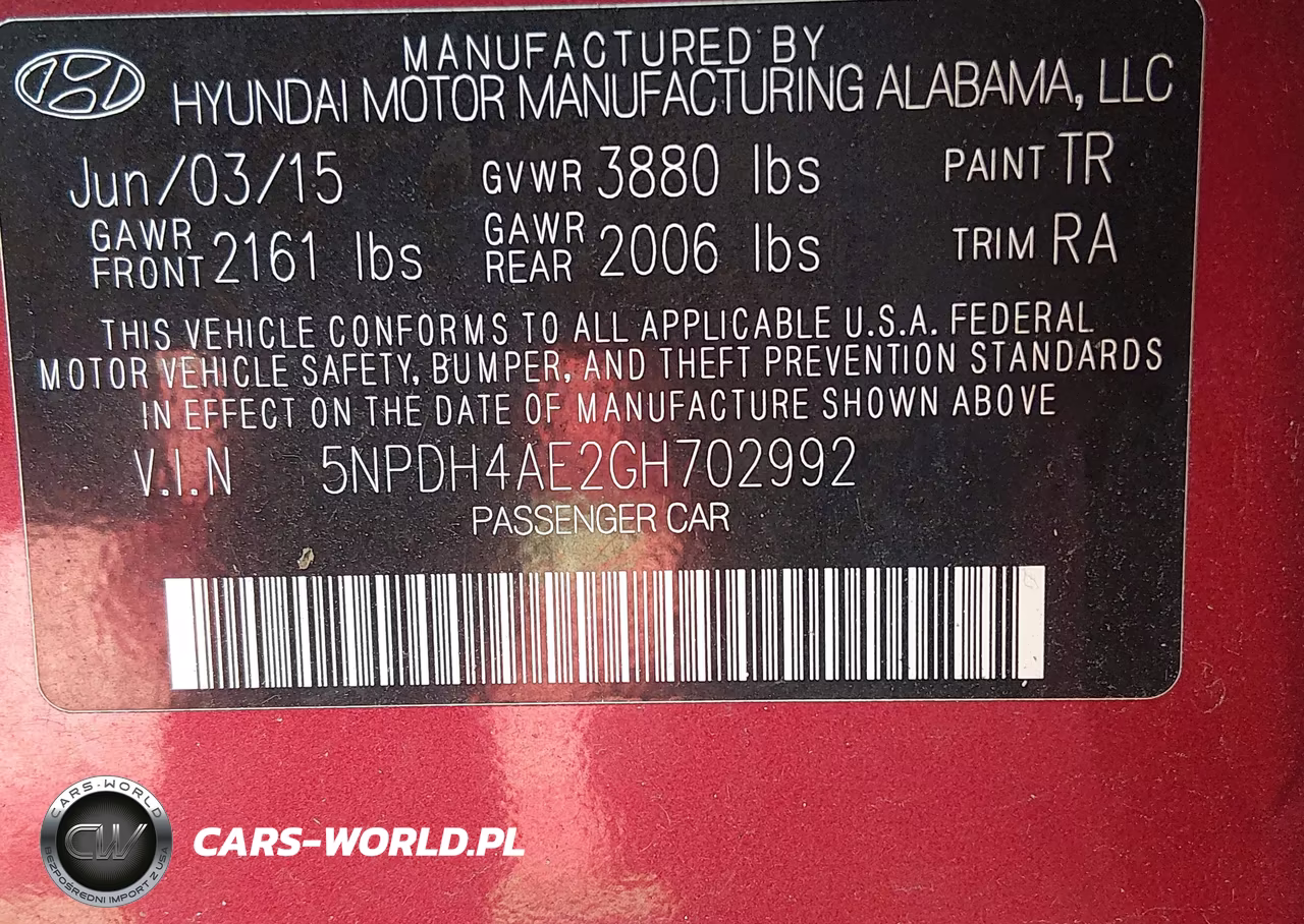 2016 Hyundai Elantra Se VIN:5NPDH4AE2GH702992 - 9