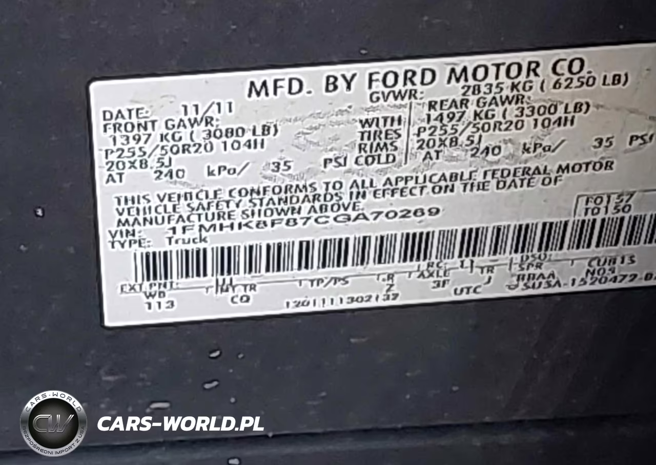 2012 Ford Explorer Limited VIN:1FMHK8F87CGA70269 - 9