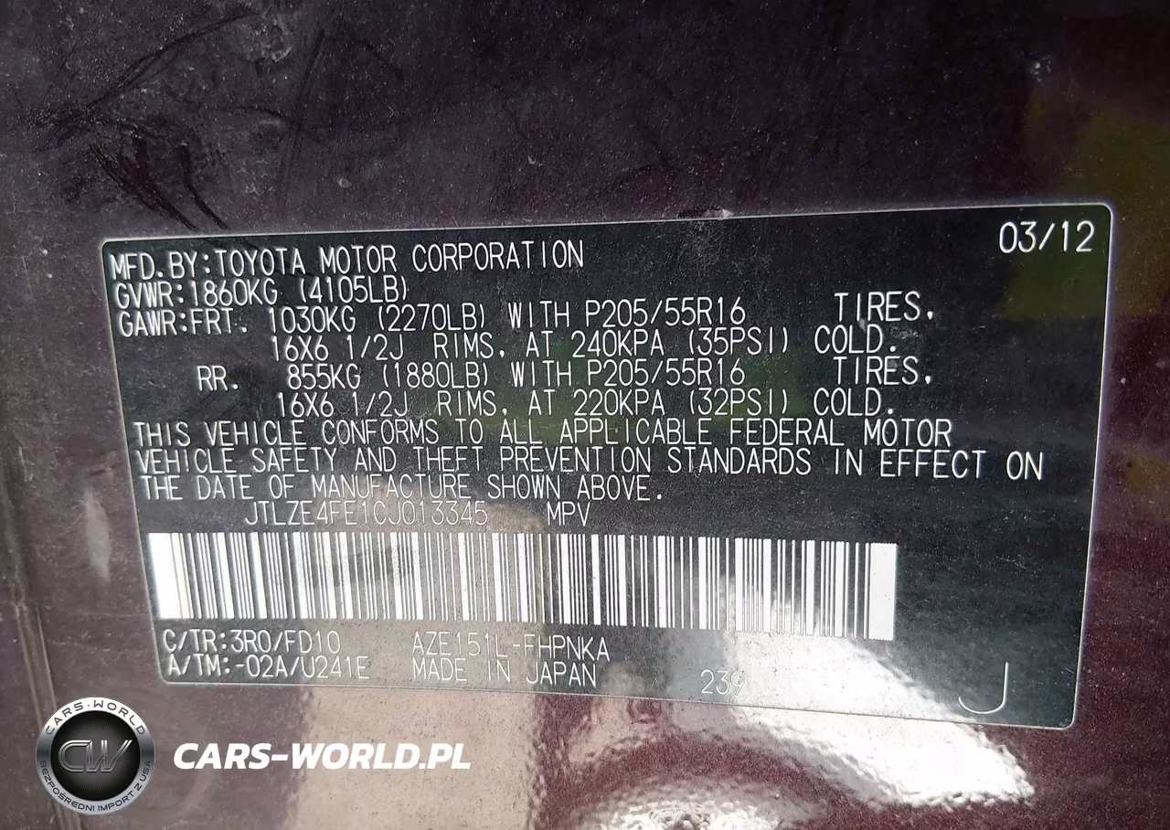 2012 Scion Xb VIN:JTLZE4FE1CJ013345 - 9