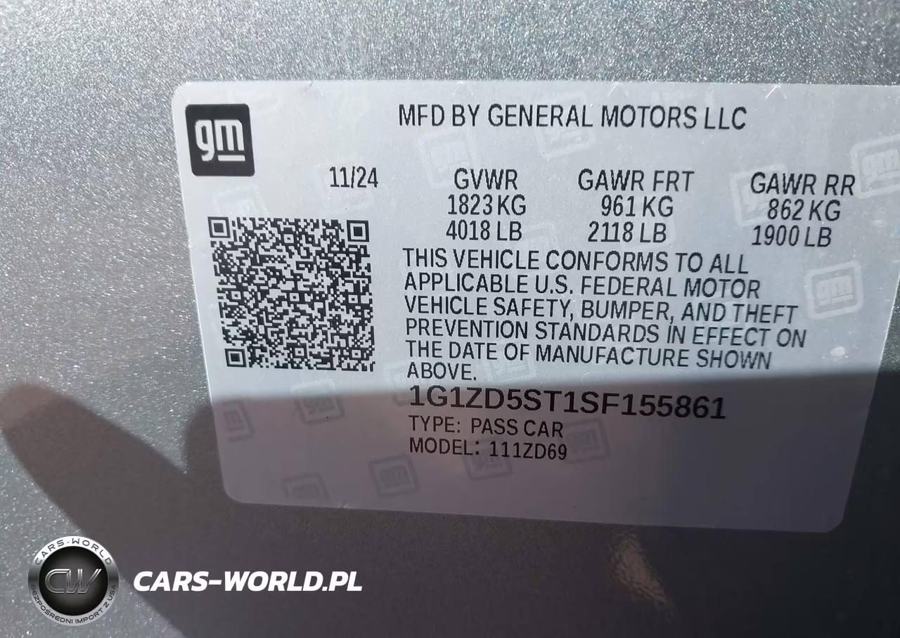 2025 Chevrolet Malibu Fwd 1Lt VIN:1G1ZD5ST1SF155861 - 9
