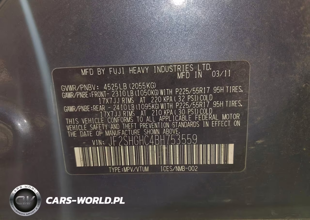 2011 Subaru Forester 2.5Xt Touring VIN:JF2SHGHC4BH753559 - 9