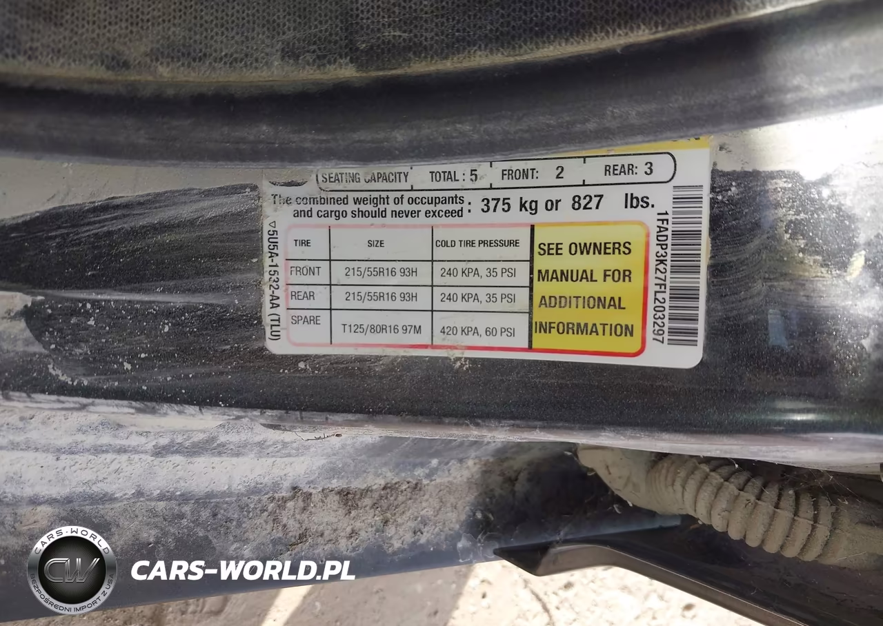 2015 Ford Focus Se VIN:1FADP3K27FL203297 - 9