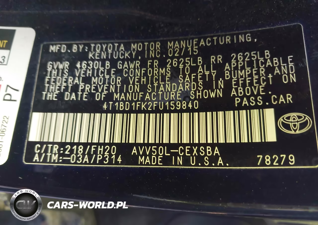 2015 Toyota Camry Hybrid Se VIN:4T1BD1FK2FU159840 - 9