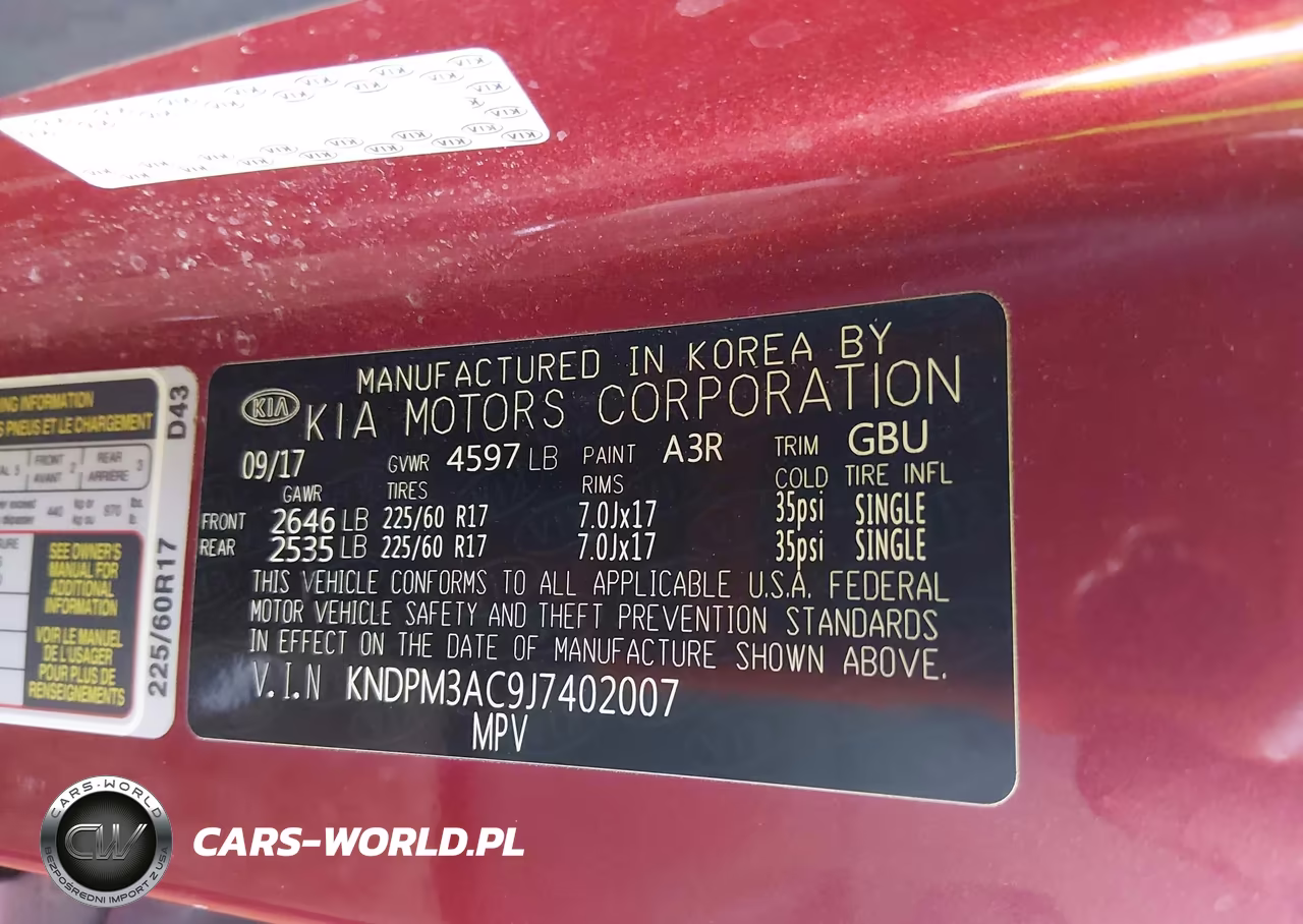 2018 Kia Sportage Lx VIN:KNDPM3AC9J7402007 - 9