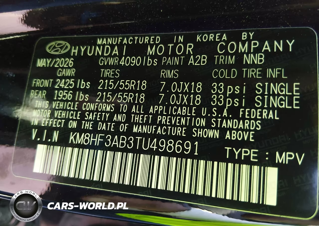 2026 Hyundai Kona Sel Sport VIN:KM8HF3AB3TU498691 - 9