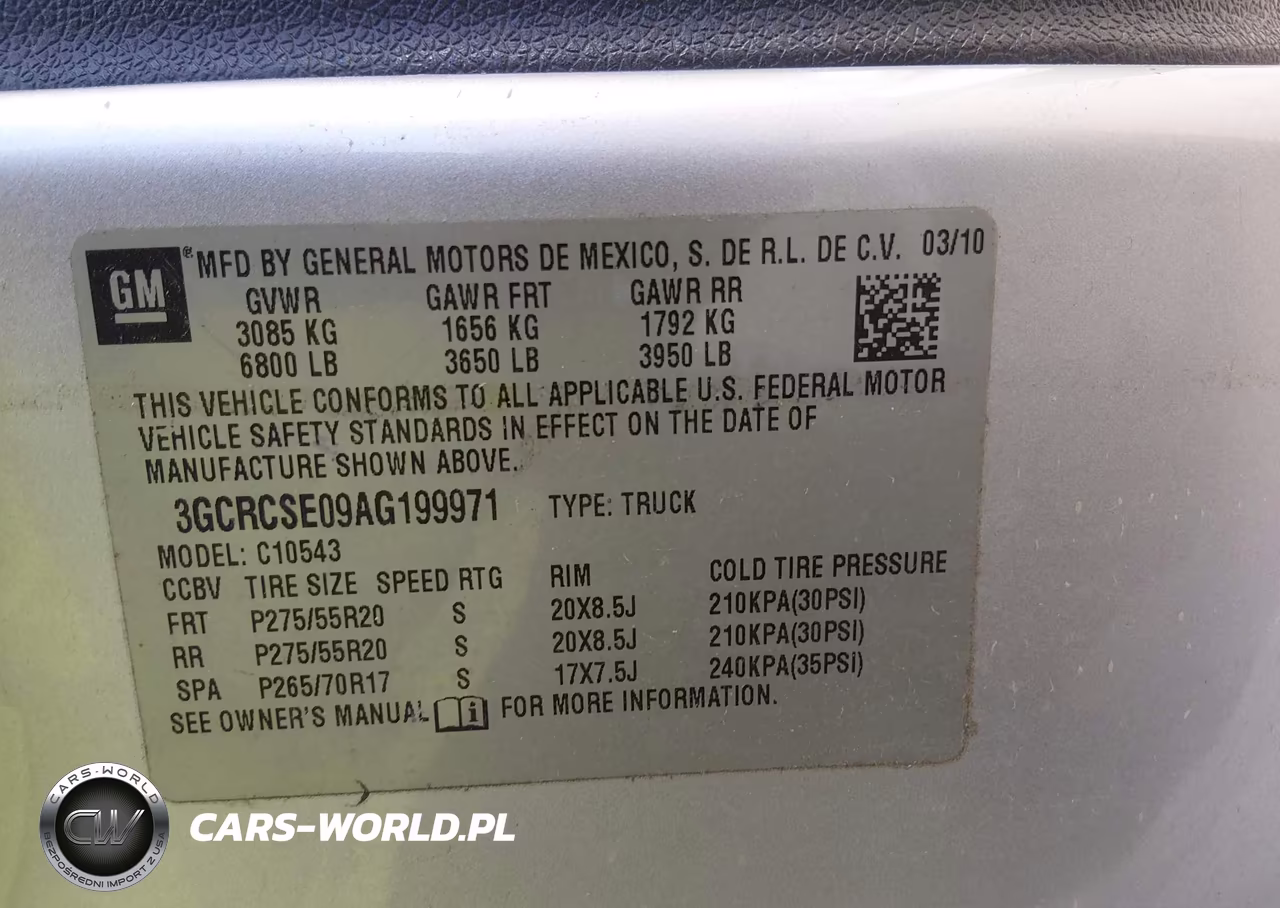2010 Chevrolet Silverado 1500 Lt VIN:3GCRCSE09AG199971 - 9