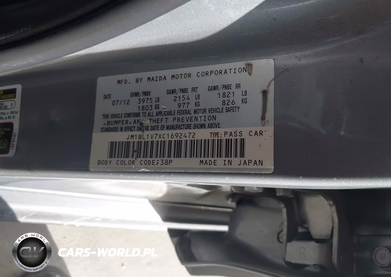 2012 Mazda Mazda3 I Touring VIN:JM1BL1V7XC1692472 - 9