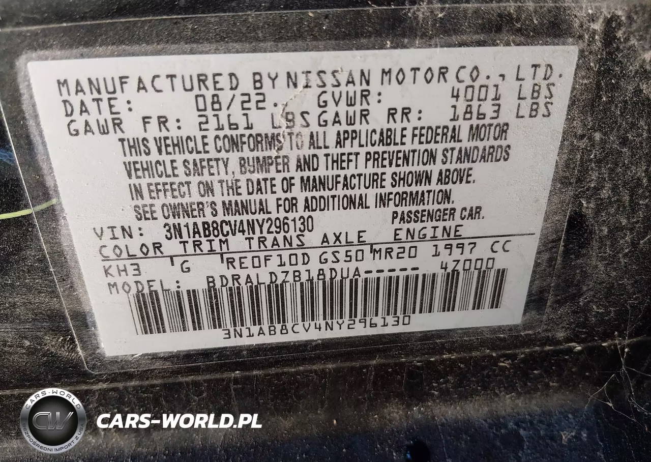 2022 Nissan Sentra Sv Xtronic Cvt VIN:3N1AB8CV4NY296130 - 9
