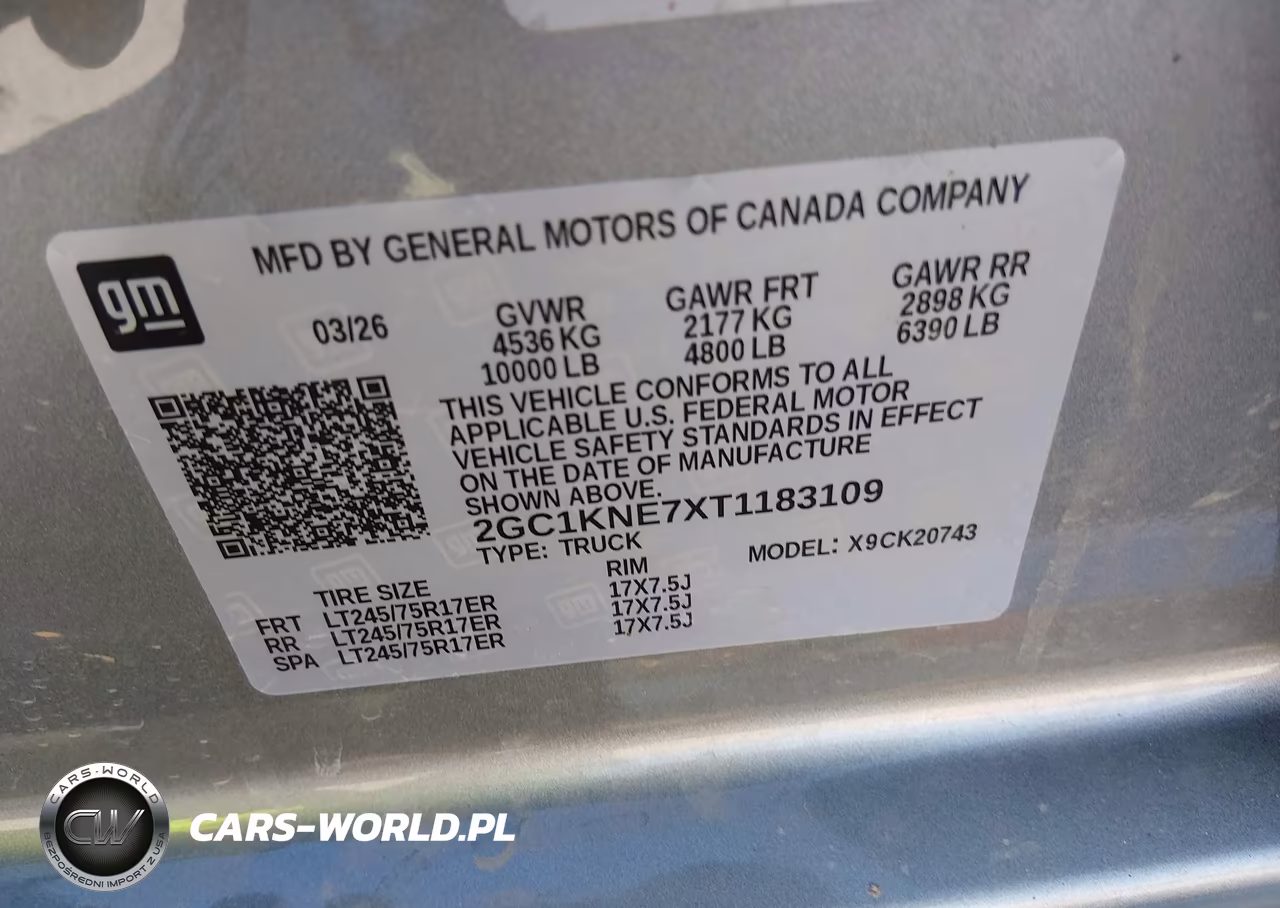 2026 Chevrolet Silverado 2500 Hd , Standard Bed, Lt, 4Wd VIN:2GC1KNE7XT1183109 - 9
