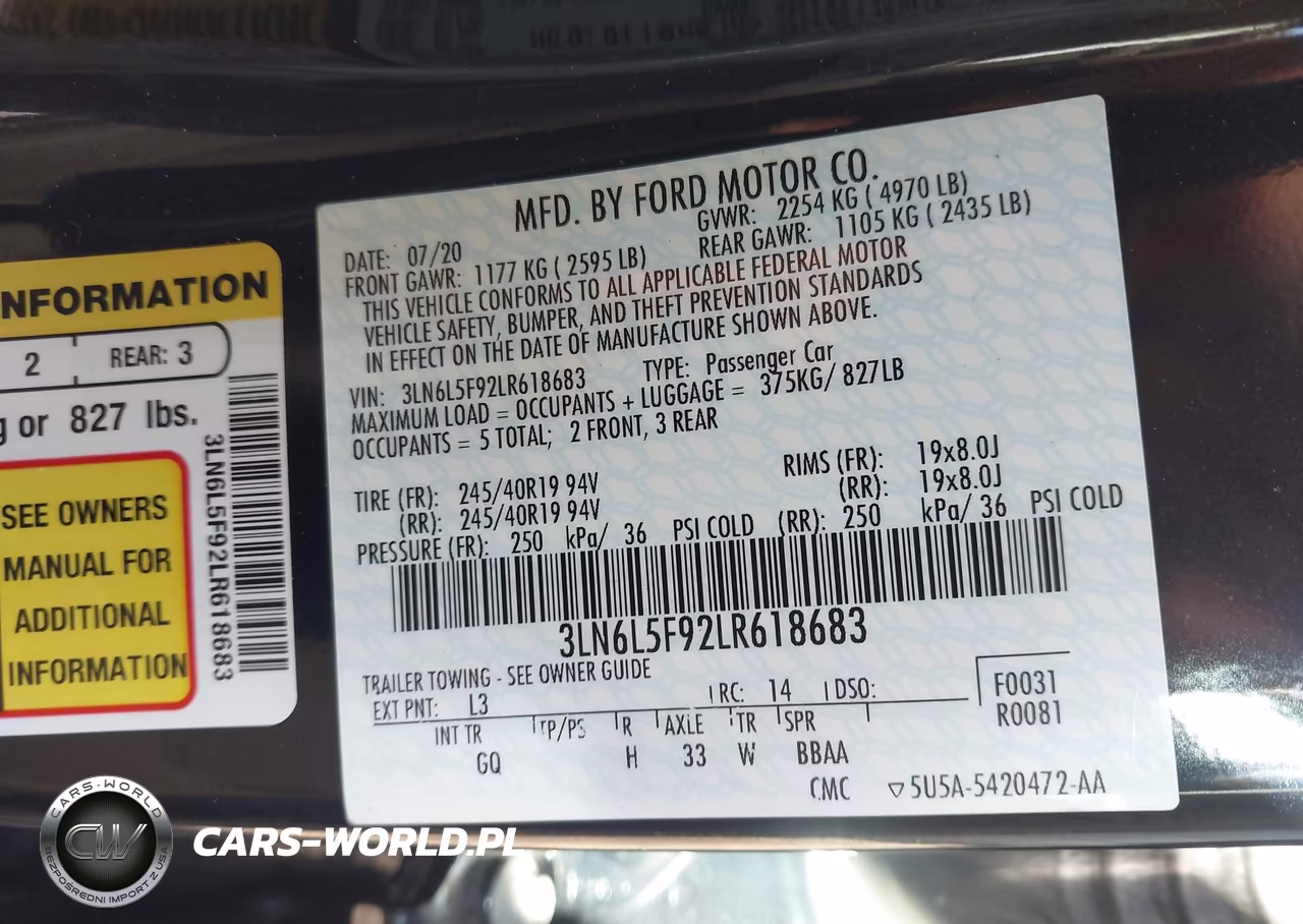 2020 Lincoln Mkz Reserve VIN:3LN6L5F92LR618683 - 9