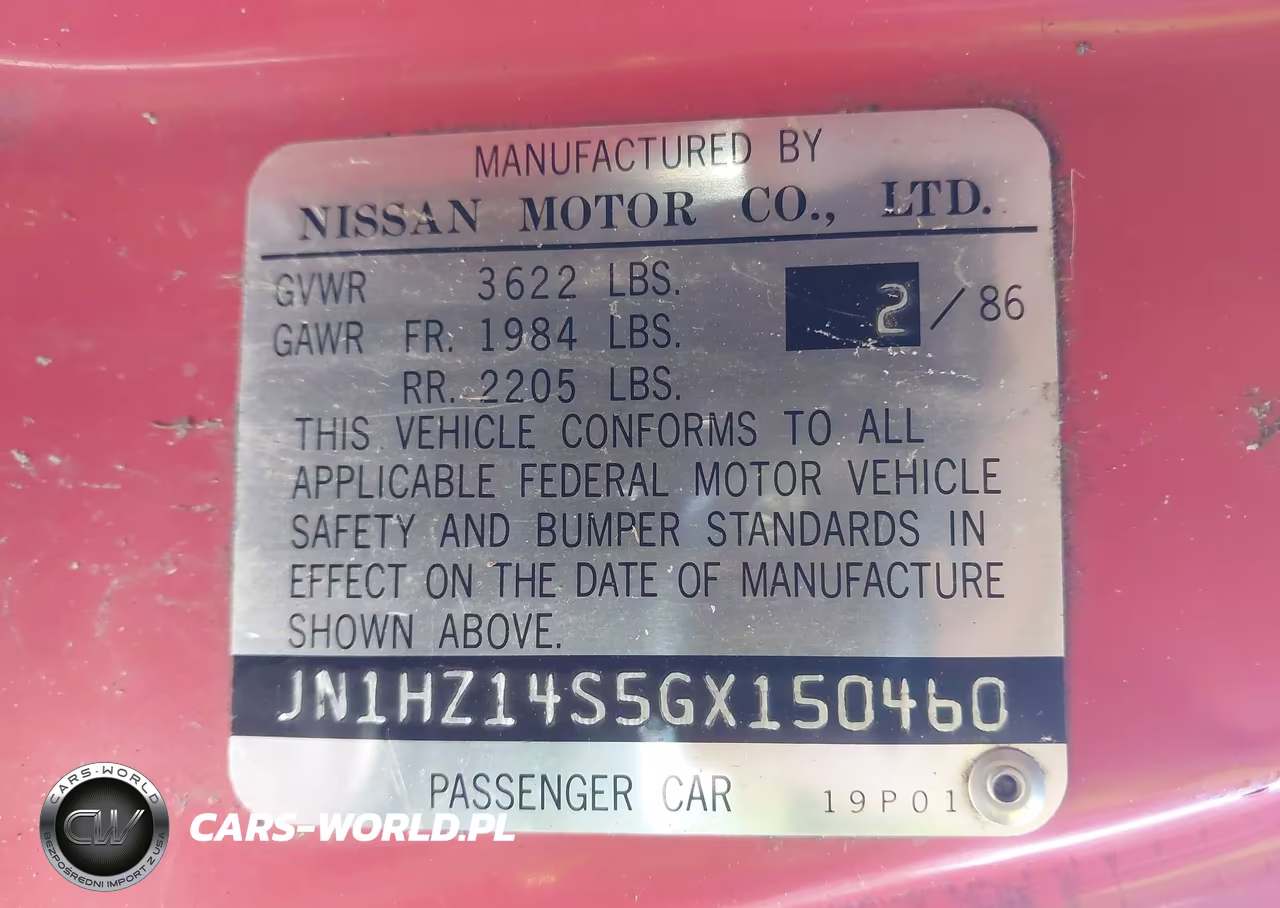 1986 Nissan 300Zx VIN:JN1HZ14S5GX150460 - 9