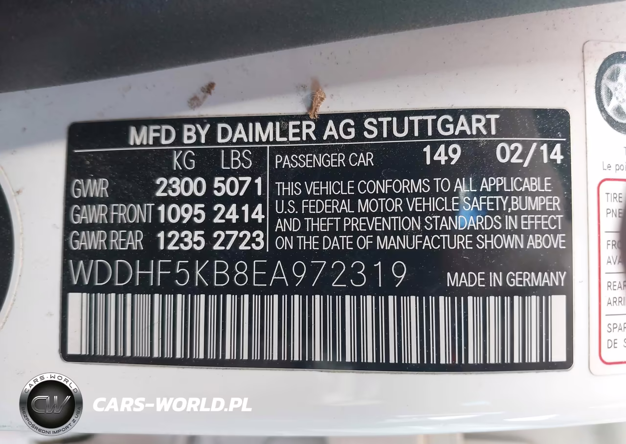 2014 Mercedes-Benz E 350 VIN:WDDHF5KB8EA972319 - 9