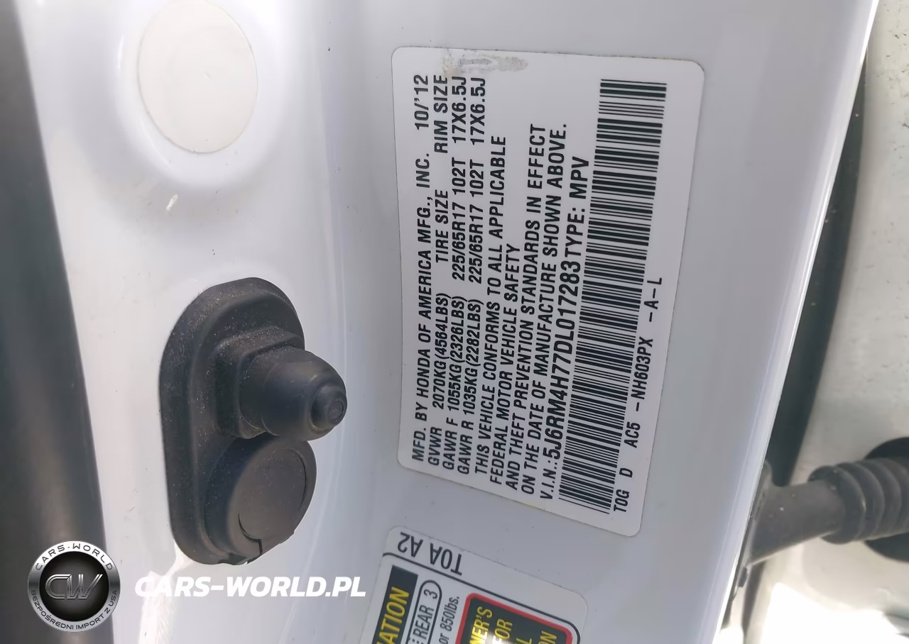 2013 Honda Cr-V Ex-L VIN:5J6RM4H77DL017283 - 9