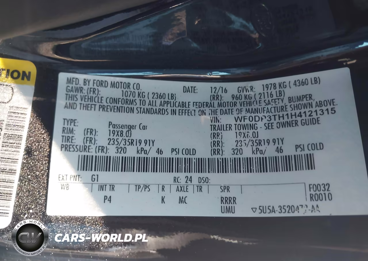 2017 Ford Focus Rs VIN:WF0DP3TH1H4121315 - 9