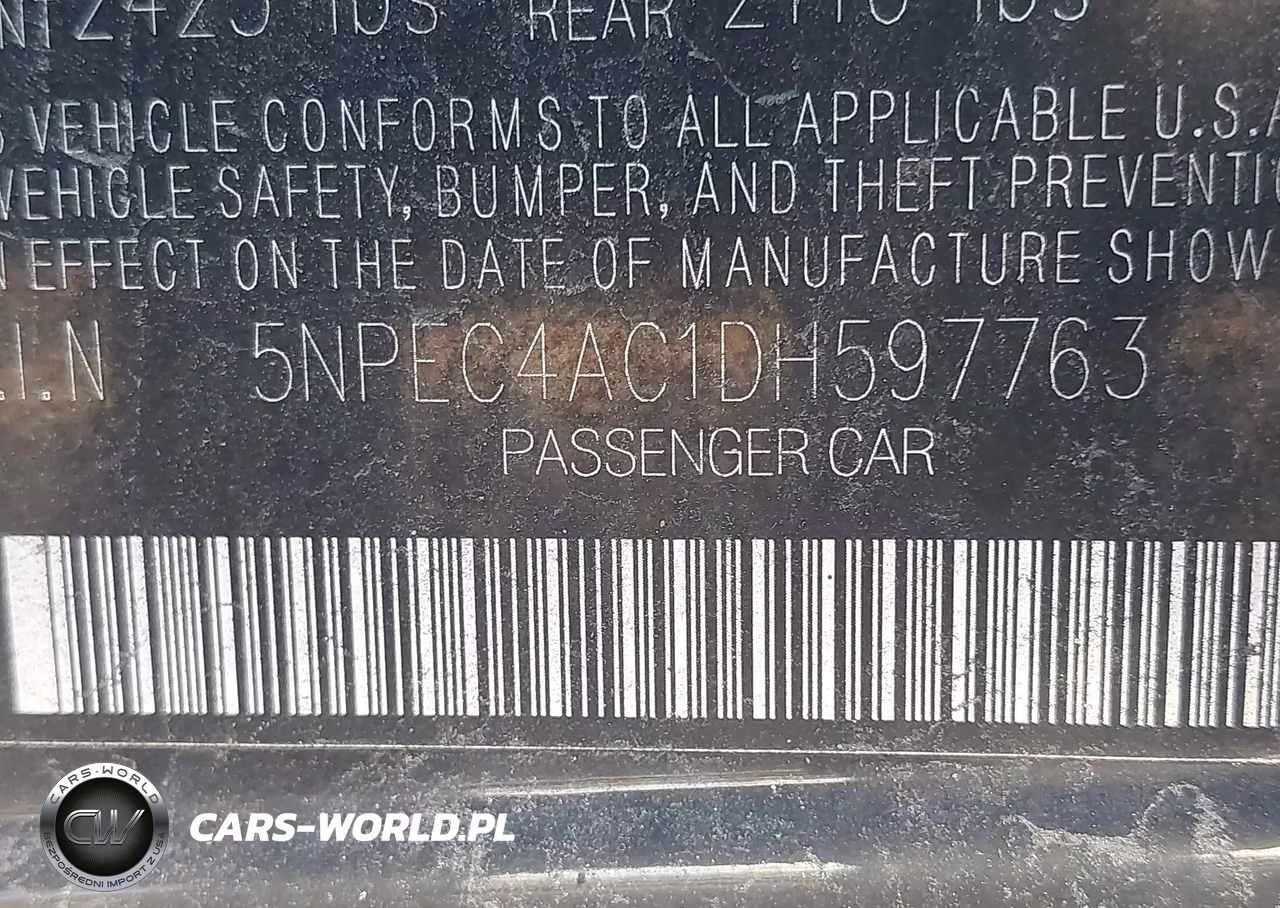 2013 Hyundai Sonata Limited VIN:5NPEC4AC1DH597763 - 9