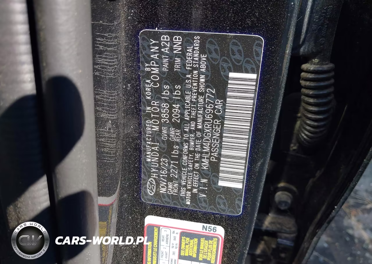 2024 Hyundai Elantra Sel VIN:KMHLM4DGXRU696772 - 9