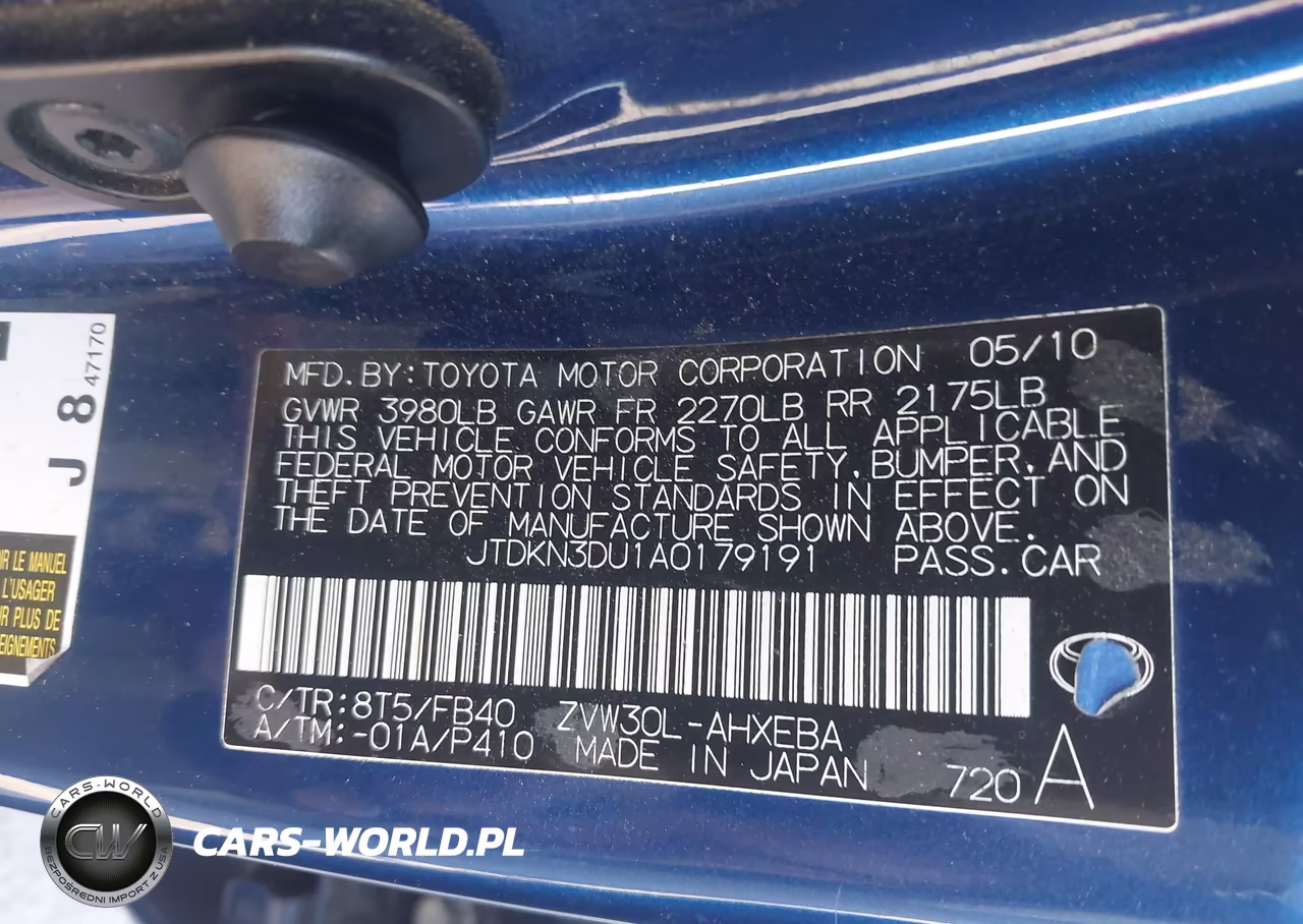 2010 Toyota Prius Iii VIN:JTDKN3DU1A0179191 - 9